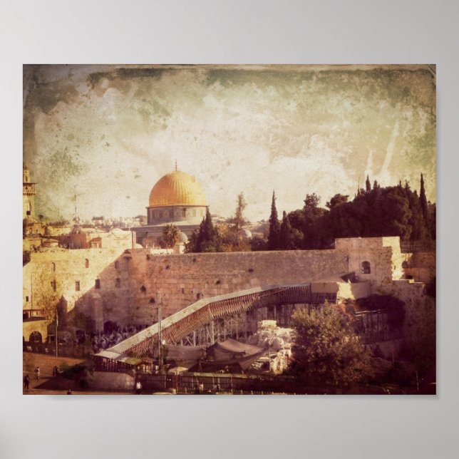 Póster Ciudad del Oro de Jerusalén (Frente)