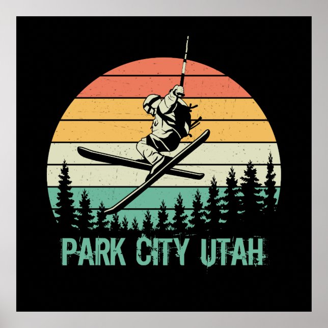 Póster Ciudad del Parque de la Ciudad de Utah (Frente)