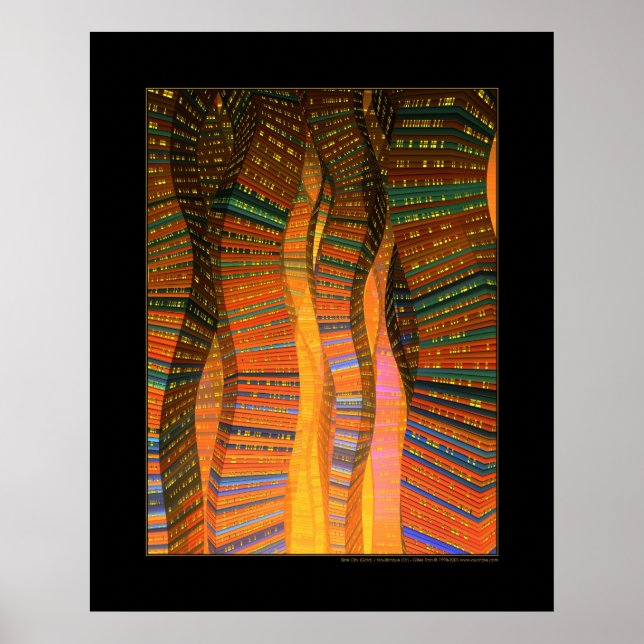 Póster Ciudad del Sine (Oro) (Frente)