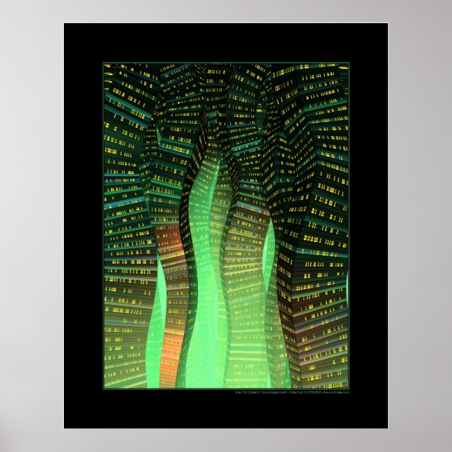 Póster Ciudad del Sine (Verde) (Frente)
