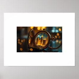 Póster Ciudad del tiempo - Sueños urbanos atrapados en un