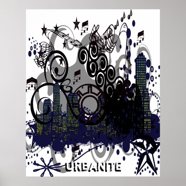 Póster Ciudad desgastada (Frente)