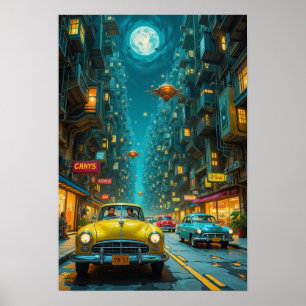 Póster Ciudad en el futuro