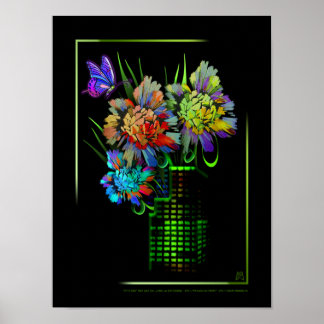 Póster Ciudad en flor