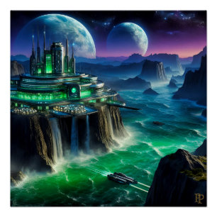 Póster Ciudad Esmeralda en tierra extranjera