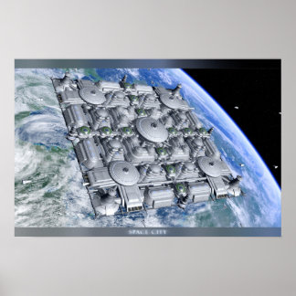 Póster Ciudad Espacial