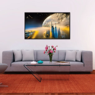 Póster Ciudad espacial
