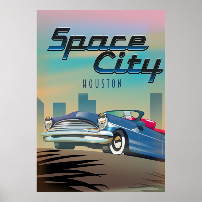 Póster Ciudad Espacial Houston (Frente)