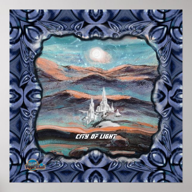 Póster Ciudad Futura de la Luz (Frente)