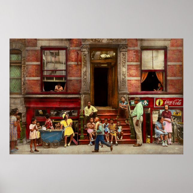 Póster Ciudad - Harlem NY - Vida de repelente 1935 (Frente)