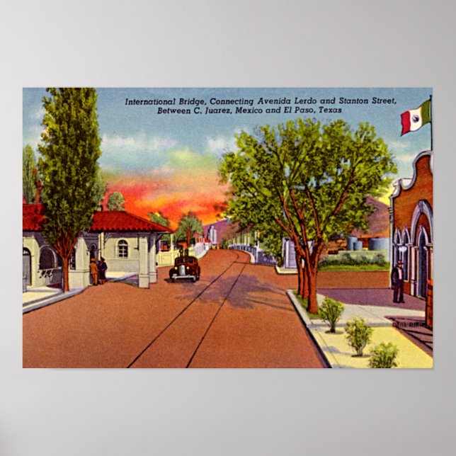 Póster Ciudad Juárez, México (Frente)