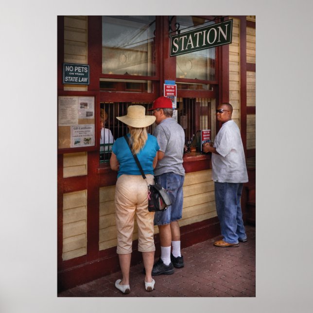 Póster Ciudad - La estación de tren (Frente)