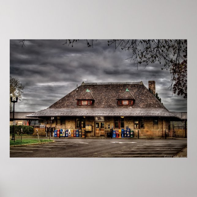 Póster Ciudad - La Estación de Trenes (Frente)