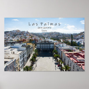 Póster Ciudad Las Palmas en España