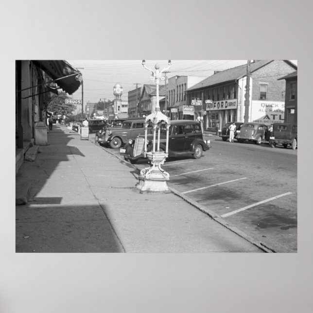 Póster Ciudad llana, Ohio, años 30 (Frente)