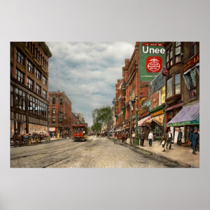 Póster Ciudad - Lowell MA - Una empresa condenadamente bu
