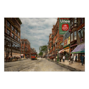 Póster Ciudad - Lowell MA - Una empresa condenadamente bu