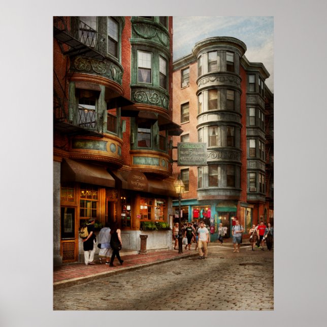Póster Ciudad - MAMÁES de Boston - Plaza del Norte (Frente)