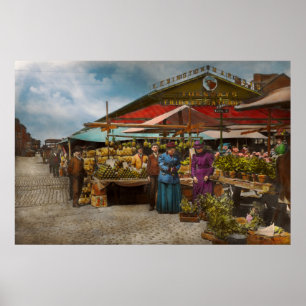 Póster Ciudad - Mercado de Lexington, Baltimore, Maryland