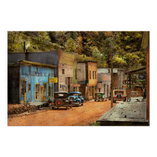 Póster Ciudad - Mogollon NM - Antes de los fantasmas 1940