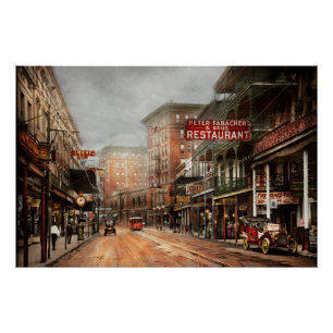 Póster Ciudad - Nueva Orleans - Una vista de St Charles A