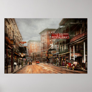 Póster Ciudad - Nueva Orleans - Una vista de St Charles A