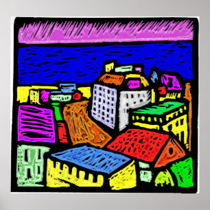Póster Ciudad Oceanside