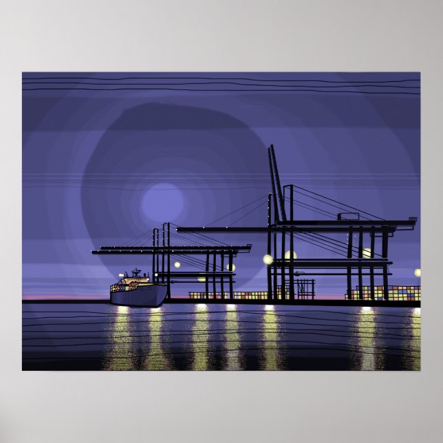 Póster Ciudad portuaria (Frente)