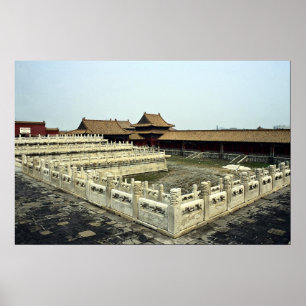 Póster Ciudad prohibida, Beijing, China