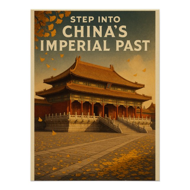 Póster Ciudad prohibida en Beijing durante el otoño (Anverso)