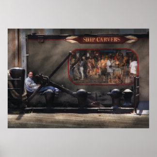 Póster Ciudad - Puerto marítimo de South Street, NY - Tal