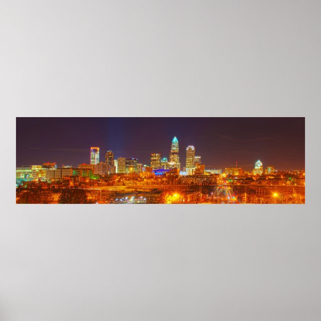 Póster ciudad reina en la noche (Frente)