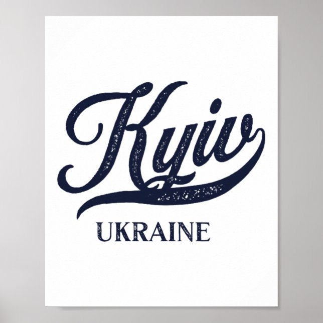 Póster Ciudad Retro Ucrania - Kyiv Antiguo  (Frente)