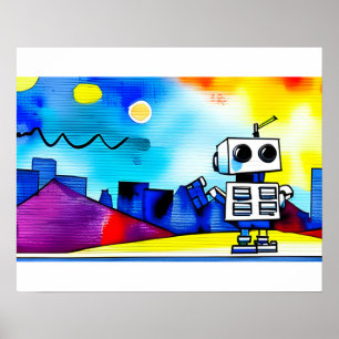 Póster Ciudad Robot