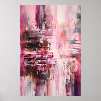 Póster ciudad rosa