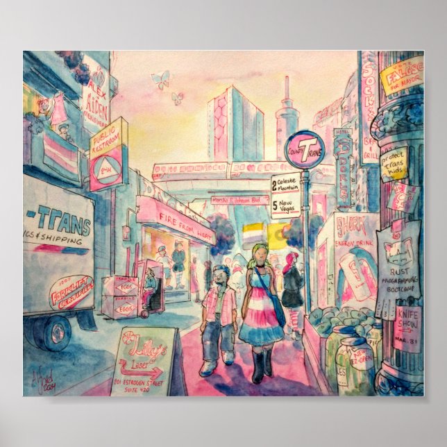 Póster Ciudad Trans (Frente)