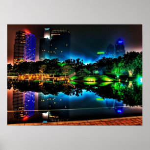 Póster Ciudad Trippy