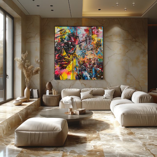 Póster Ciudad vibrante: Arte urbano colorido (Subido por el creador)
