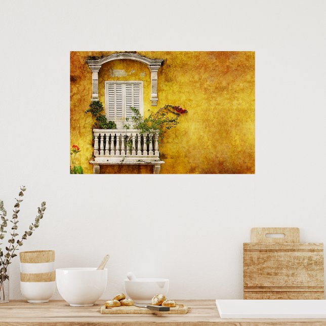 Póster Ciudad Vieja Cartagena (Cocina)
