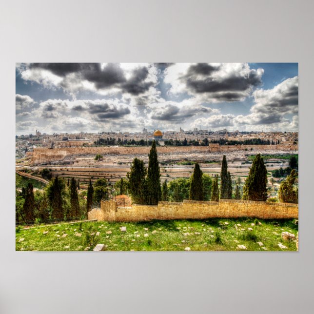 Póster Ciudad vieja de Jerusalén (Frente)