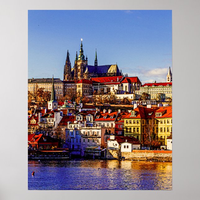 Póster Ciudad Vieja de Praga. República Checa. (Frente)