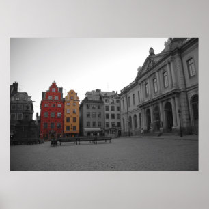 Póster Ciudad vieja Estocolmo