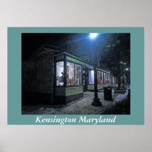 Póster Ciudad vieja Kensington Maryland