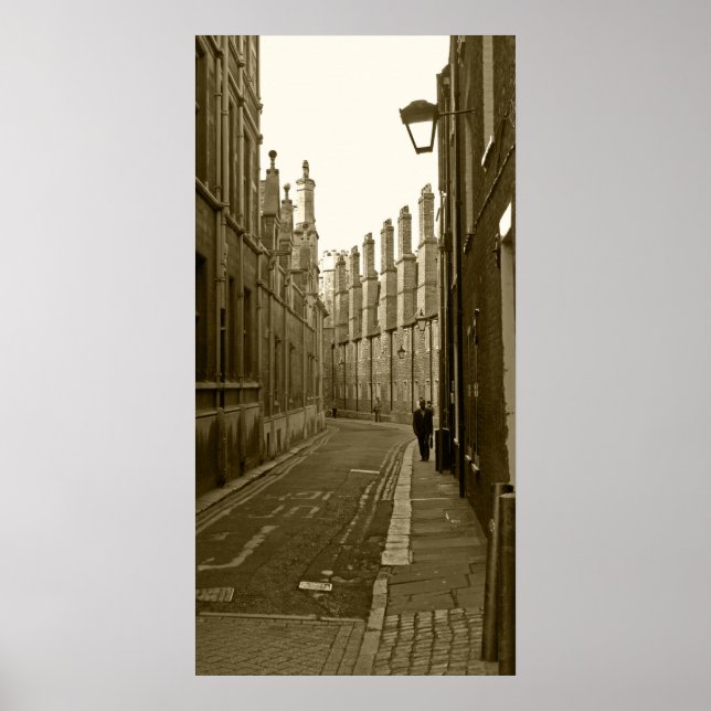 Póster Ciudad vieja. Oxford (Reino Unido). (Frente)