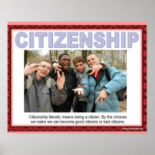 Póster Ciudadanía, estudios sociales, introducción