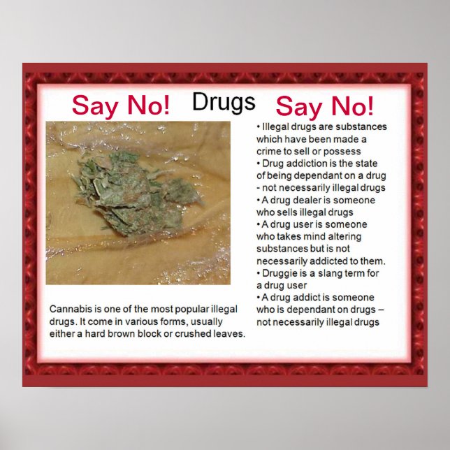 Póster Ciudadanía, habilidades para la vida ¡Digan no! (Frente)