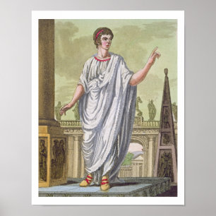 Póster Ciudadano romano reclamando empleo, de 'L'Antica'