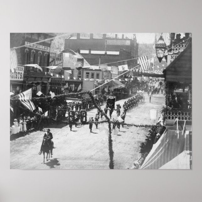 Póster Ciudadanos de Deadwood celebran la finalización de (Frente)