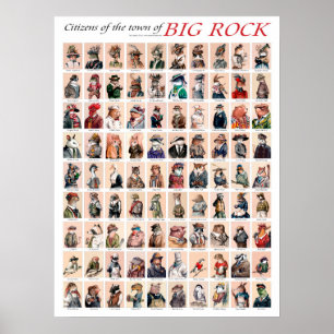 Póster Ciudadanos de la ciudad de Big Rock poster