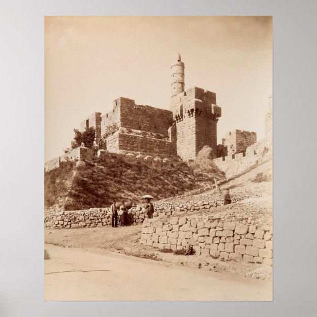 Póster Ciudadela del Rey David en Jerusalén (Frente)